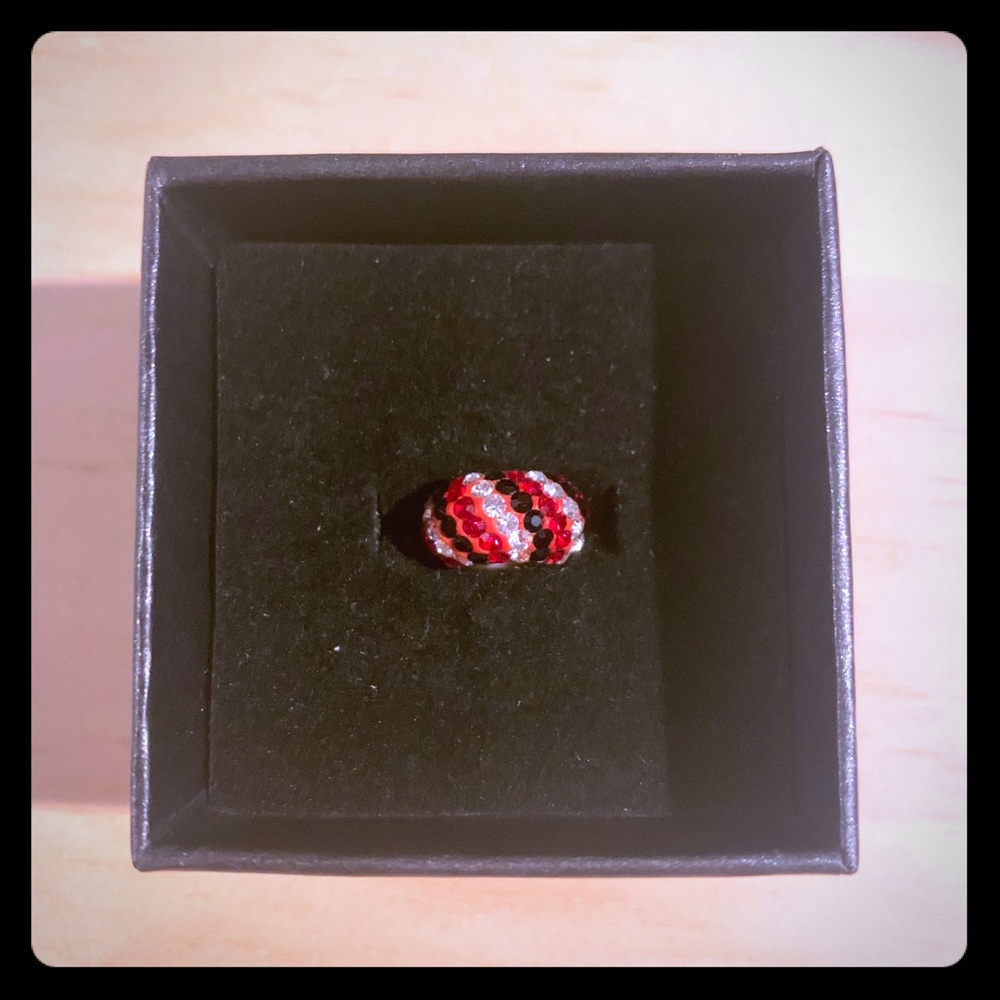 Individuality beads sterling silver crystal charm